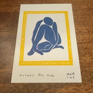 Inciardi Mini Print Matisse Blue Nude